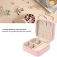 thumbnail image 4 of Travel Jewelry Box, Easy Access Compartment Wearproof Travel Bracelet Organizer Box  For Women For Vacation, 4 of 8