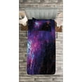 thumbnail image 3 of Ambesonne Galaxy Quilted Bedspread Set 2 Pcs, Mother Nebula View, Twin Size, Purple Black Blue, 3 of 3