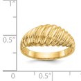 thumbnail image 3 of 14k Yellow Gold Dome Ring, 3 of 9