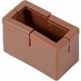 thumbnail image 5 of Unids/set Patas de Silla Protectores de Piso Rectángulo Protector de Patas de Muebles Fundas de Patas de Mesa Móviles Gratuitas con Suela de Goma (Transparencia) Café, 5 of 5