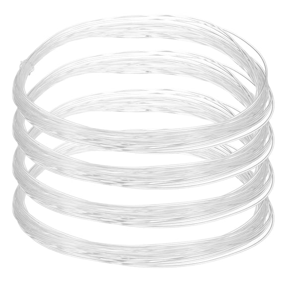 Uxcell 4 Pcs Clear Fishing Line Wire 197ft Nylon Fishing Bracelet String 0.5mm Monofilament Invisible Cord String for Hanging Balloon Decorations Crafts Jewelry Beading Making Sewing