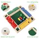 thumbnail image 5 of Juego de dados Awmark Shut The Box, tablero de madera, juego de matemáticas con números, para pub, bar, familia, de 1 a 4 jugadores, con números digitales, juego de dados de cuatro lados sin rebabas,, 5 of 8