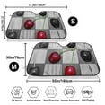 thumbnail image 3 of Haiem Cherries laid Car Windshield Sun Shade - Blocks UV Rays Sun Visor Protector, Sunshade to Keep Your Vehicle Cool, Universal Fit SUV Van Sedan-Medium, 3 of 7