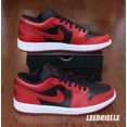 thumbnail image 3 of Ni - ke Ni - ke Air Jordan 1 Low Reverse Bred Gym Red Black White 553558-606 Men Size 9.5, 3 of 5
