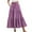Purple, variant on Delliss Women's Pleated Layered Flowy Swing Maxi Skirts Summer Elastic Waist Loose Drawstring Trendy Dress