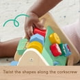 thumbnail image 6 of Fisher-Price Wooden Activity Triangle, 3-Sided Fine Motor Toy for Baby & Infant 6M+, 1 Wooden Piece, 6 of 8