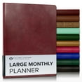thumbnail image 1 of Planner Gallery Leather Large Monthly 2026 Acadia Deep Red, 1 of 7