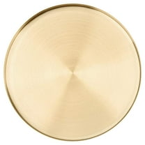 XEOVHV Golden stainless steel round straight side tray, light luxury storage disc