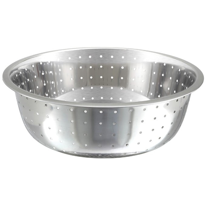 15" Colanders, Chinese Style, 5mm Holes, Stainless Steel,6 packs