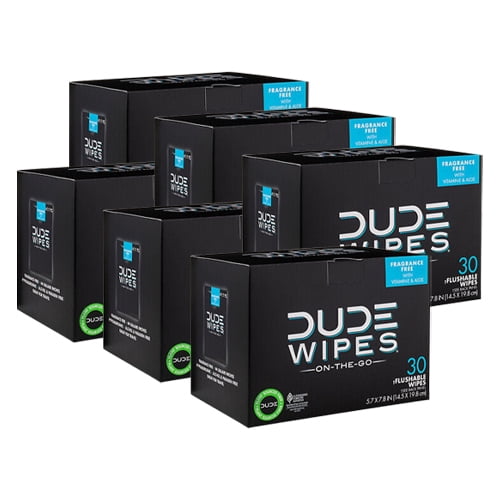 Buy DUDE Wipes Flushable Wipes Unscented Wet Wipes, Individually