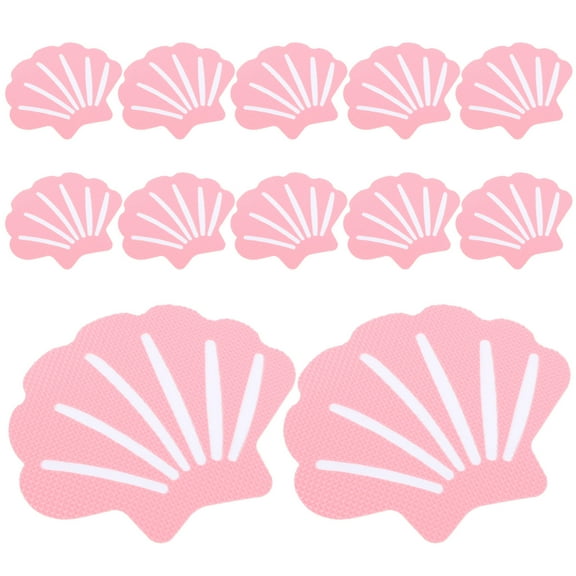 HONITANO 12Pcs Bathtub Sticker Shell Shape Non Slip Decals for Bathrooms and Showers