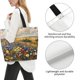 thumbnail image 3 of Fotbe Vibrant Wildflower Meadow Bolsa Tote Estética de Lona con Estampado para Mujer - Bolsa Reutilizable de Hombro Casual para Vacaciones, Compras, Trabajo y Gimnasio, 3 of 8