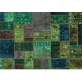 thumbnail image 1 of Ahgly Company Indoor Rectangle Oriental Turquoise Blue Modern Area Rugs, 2' x 3', 1 of 4