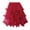 Wine Red, variant on Rdhnmea Women's Tiered Tulle Long Skirt Asymmetrical Pleated Elastic High Waist Layered Tutu Skirt Frill Trim Ruffle Midi Skirt