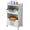 2 Medium-Tier, variant on Rolling Laundry Hamper with Wheels, Folding Utility Cart, Kitchen Storage Organizer, Stackable Open Front Bins, Plastic Clothes Basket