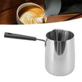 thumbnail image 3 of Pichet toroïde de café à longue poignée, cafetière turc des classiques, 304 en acier inoxydable Rustproofing plus lisse-lait picheur pour café à la maison, 3 of 7