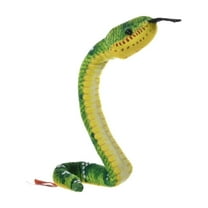 Wild Republic Coilkins Emerald Tree Boa Stuffed Animal, 12 Inches