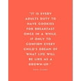 thumbnail image 2 of ArtsyQuotes 12x14 Black Ornate Wood Framed with Double Matting Museum Art Print Titled - Ken Stark Quote: Cookies for Breakfast, 2 of 4