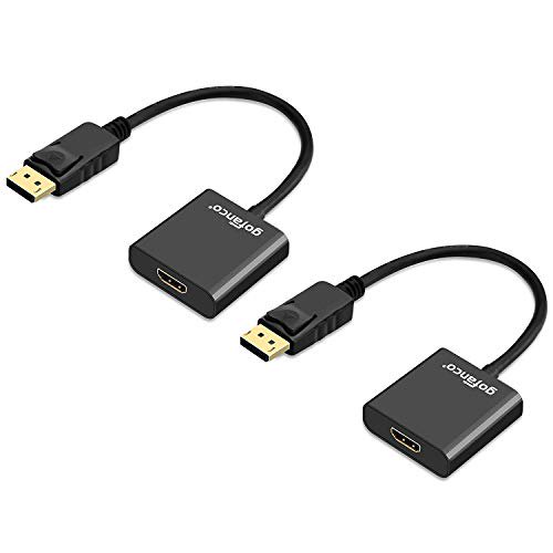 Gofanco 2 Pack Displayport To Hdmi Adapter Black Male To Female Dphdmi 2p Walmart Com Walmart Com