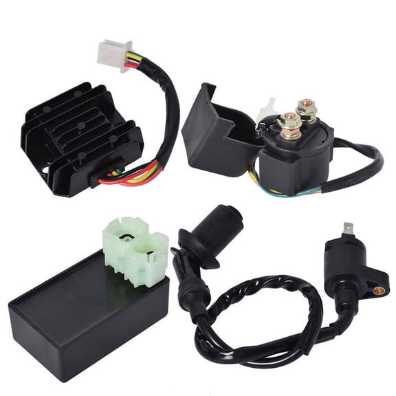 LABLT Ignition Coil CDI Relay Regulator Fit for 125cc 150cc GY6 Engine ATV Go Kart Scooter