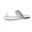 White, variant on Sandals for Women Women New Large Size Solid Color Fashion Pearl Rhinestone Pintoe Flat Toe Sandals
