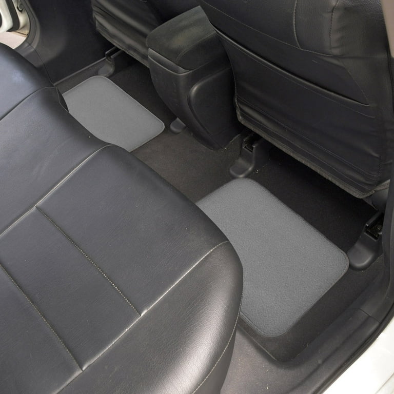Bdk Interlock Car Floor Mats - Secure No-Slip Technology for Automotive Interiors - 4pc Inter-Locking Carpet (Black)