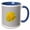 Blue/White, variant on 3drose, Beautiful Yellow Rose Isolated Vector Art, 15oz Mug