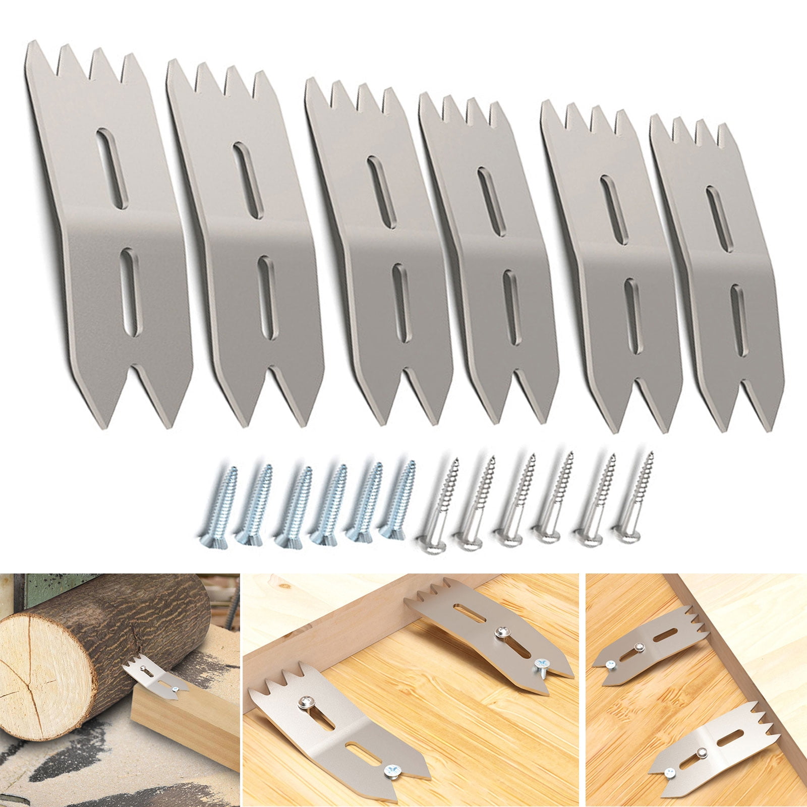 6Pcs Woodworking Pinch Clamps, Slab Flattening Dogs for Router Sled & Panel Processing