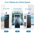 thumbnail image 2 of SOLLED 2 Pack 8000 BTU Portable Air Conditioner 3-in-1 AC with Dehumidifier Fan No Installation Required Mobile Floor Unit for Home Bedroom Dorm Apartment White, 2 of 7