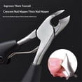 thumbnail image 3 of Toenail Clippers for Thick & Ingrown Toe Nails Heavy Duty Precision Nail Scissors Super Sharp Curved Blade Grooming Tool opove, 3 of 5