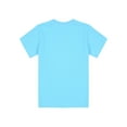 thumbnail image 4 of YUUMIN Boys Girls Short Sleeve Crew Neck T-Shirt Athletic Running Active Performance Tee Top Sky Blue 120, 4 of 6