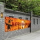 thumbnail image 4 of Grande feliz halloween banner garland garaje jardín fondo festival de vacaciones decoración de pared bandera colgante F BLESIY Cartel de halloween, 4 of 7