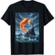 thumbnail image 1 of Camiseta de baloncesto con diseño de camarones y tiburones, 1 of 2