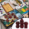 thumbnail image 4 of dés Polyédriques Pièces dés Polyédriques 20 Côtés dés de Jeu de Rôle dés Polyédriques Ensemble dés Colorés avec Sacs pour DND RPG MTG(Rouge), 4 of 4