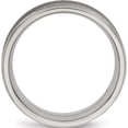 thumbnail image 2 of Titanium Polished 8mm Grooved Band (Size 8) Made In China tb449-8, 2 of 5