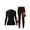 Black, variant on Women's Fleece Thermal Underwear Set, Base Layer, Outdoor Winter Skiing Thermal Leggings, Long Sleeve Set, Yoga Outfit
