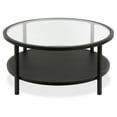 thumbnail image 6 of Evelyn&Zoe Rigan 36" Wide Round Coffee Table, Blackened Bronze, 6 of 7