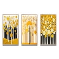 thumbnail image 2 of Designart "Minimal Art Abstract Yellow Forest II" Landscape Trees Framed Wall Art Set Of 3 - Yellow Trees Frame Gallery Wall Set For Home Decor, 2 of 6