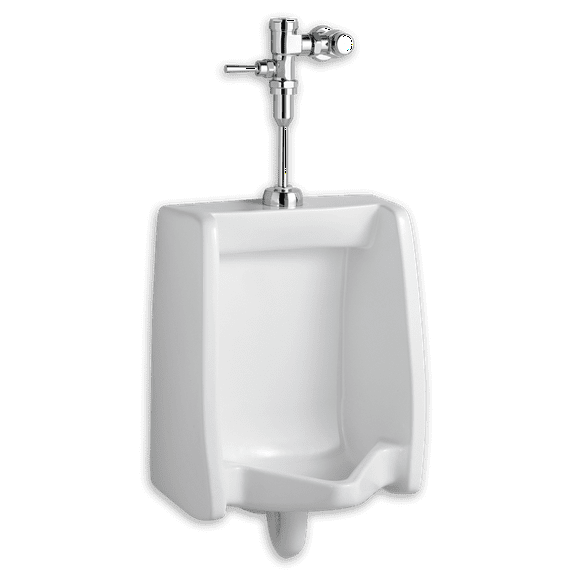 American Standard Washbrook Exposed Top Spud Urinal with Manual Flush Valve 1.0 GPF in White