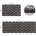 thumbnail image 2 of SHIQI-Kitchen Rugs and Mats Sets,2 Pieces Super Absorbent Polypropylene Non-Slip Rug,Soft Comfort Floor Mat,Machine Wash for Kitchen,Hallway,Office,Sink,Laundry(20" x 31.5"+20" x 59",Black), 2 of 4