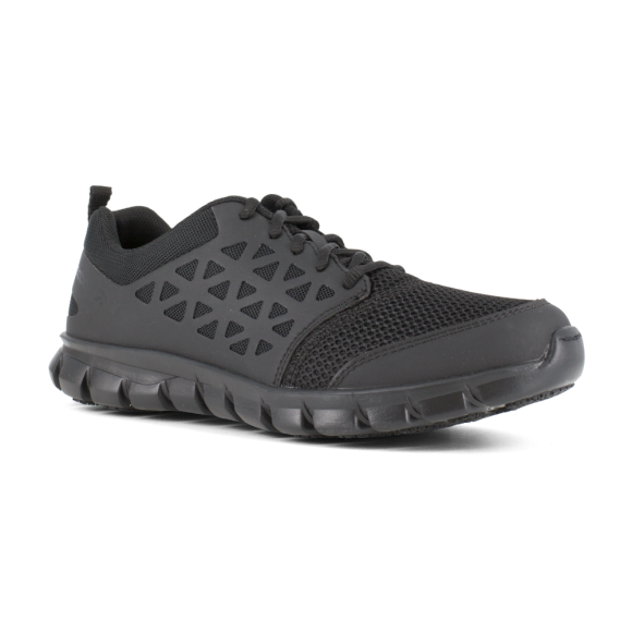Reebok Work Women's Sublite Cushion Soft Toe ESD Athletic Work Shoe Black - RB435
