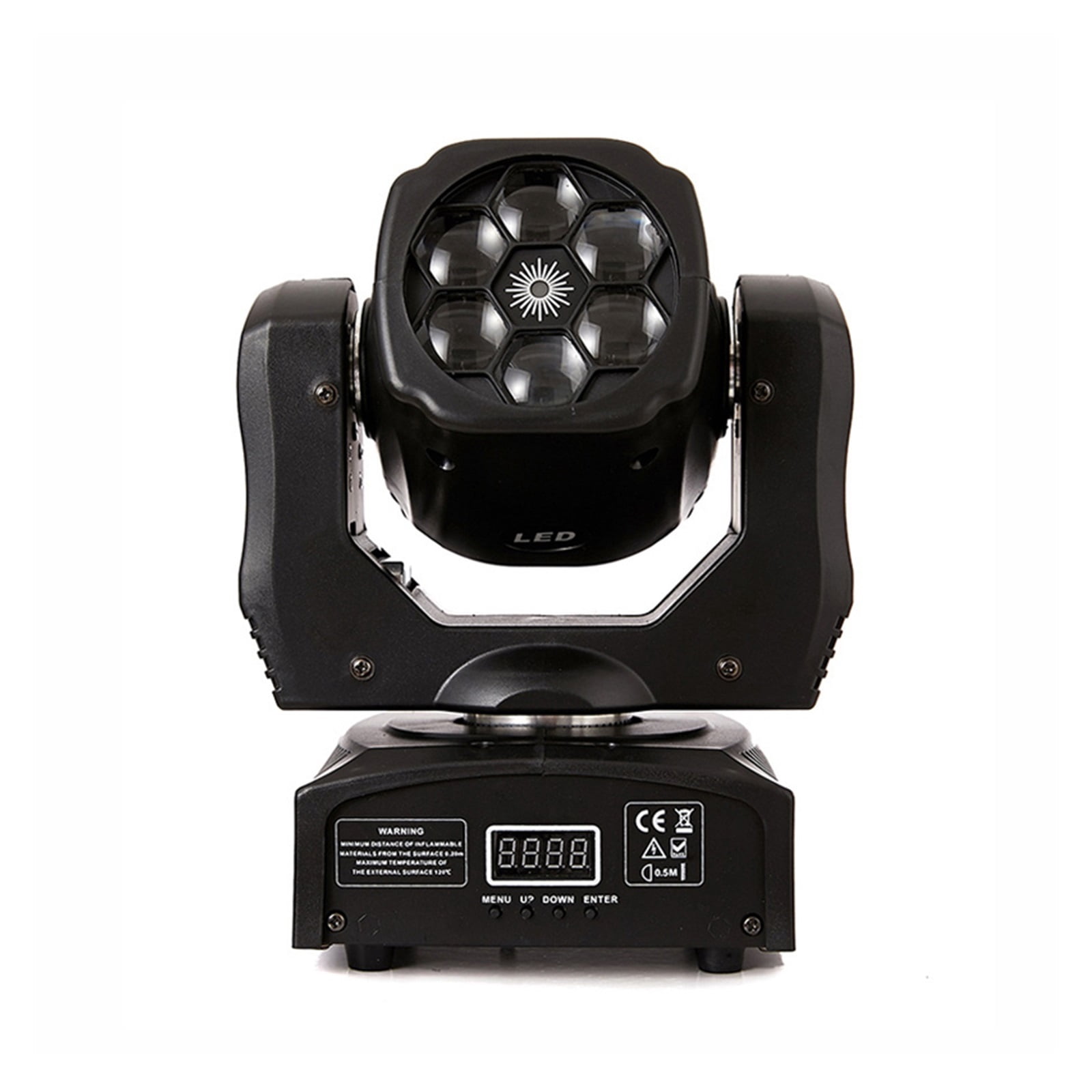 6x12W LED Mini Bee Eyes 4 In 1 Moving Head Beam Light DMX512 Stage Effect Lighting Suitable For DJ Disco Party Club Bar ,Easy to Install