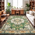 4x6 Area Rugs for Bedroom, Green Boho Non-Slip Area Rugs for Living ...