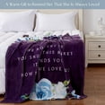 thumbnail image 2 of DAJU Gifts for Mom Mom Gifts from Daughters for Mom Birthday Gifts for Mom Soft Throw Purple(40*50inch), 2 of 5