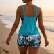 thumbnail image 4 of Traje de baño de dos piezas para mujer, tankini, estampado de hojas, bikini dividido, traje de baño de dos piezas para mujer, tankinis, trajes de baño de 2 piezas para mujer, trajes de baño para mujer, 4 of 6