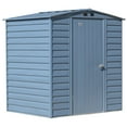 thumbnail image 1 of Arrow Select Steel Storage Shed, 6x5, Gris bleu, 1 of 6