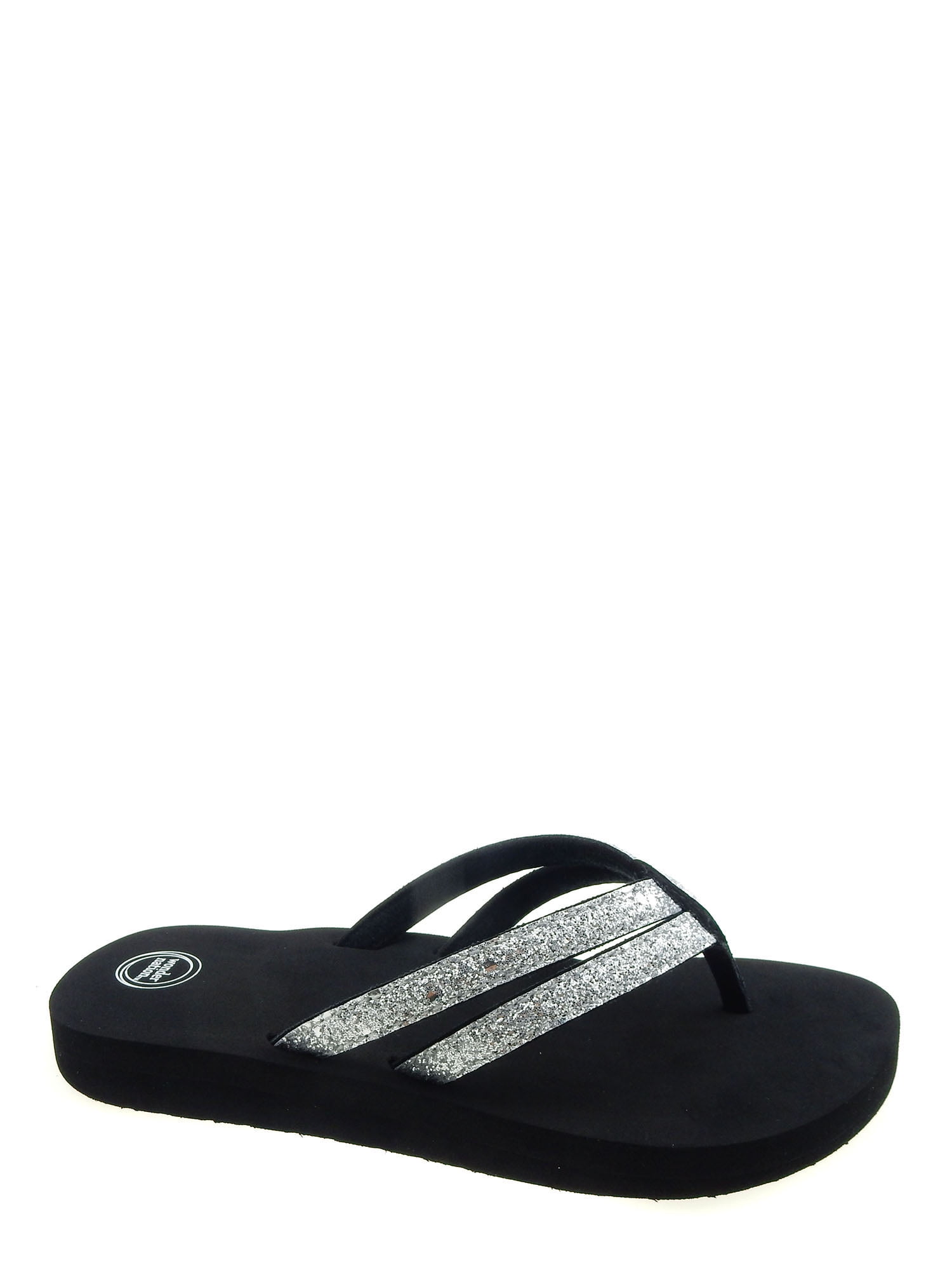 girls glitter flip flops
