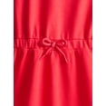 thumbnail image 3 of Wonder Nation Little Girls Drawstring Dress with Long Sleeves, Sizes 4-10, 3 of 3