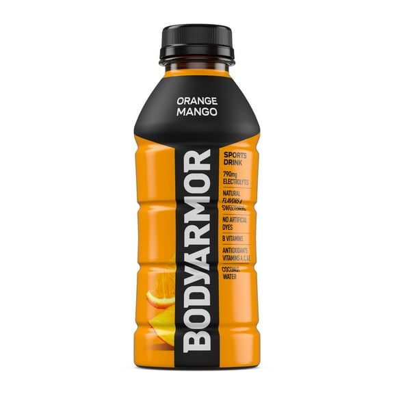 BODYARMOR Orange Mango Electrolyte Sports Drink, 16 fl oz Bottle