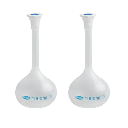 

Etereauty 2pcs 100ml Volumetric Flask Laboratory Supplies Multi-functional Plastic Bottles Capacity Dispenser for Home Laboratory